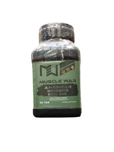 Muscle War - American Ginseng 500 MG - 90 Tablets