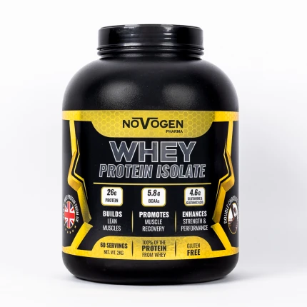 Novogen Pharma - Whey Protein Isolate - Double Chocolate Flavor - 1kg