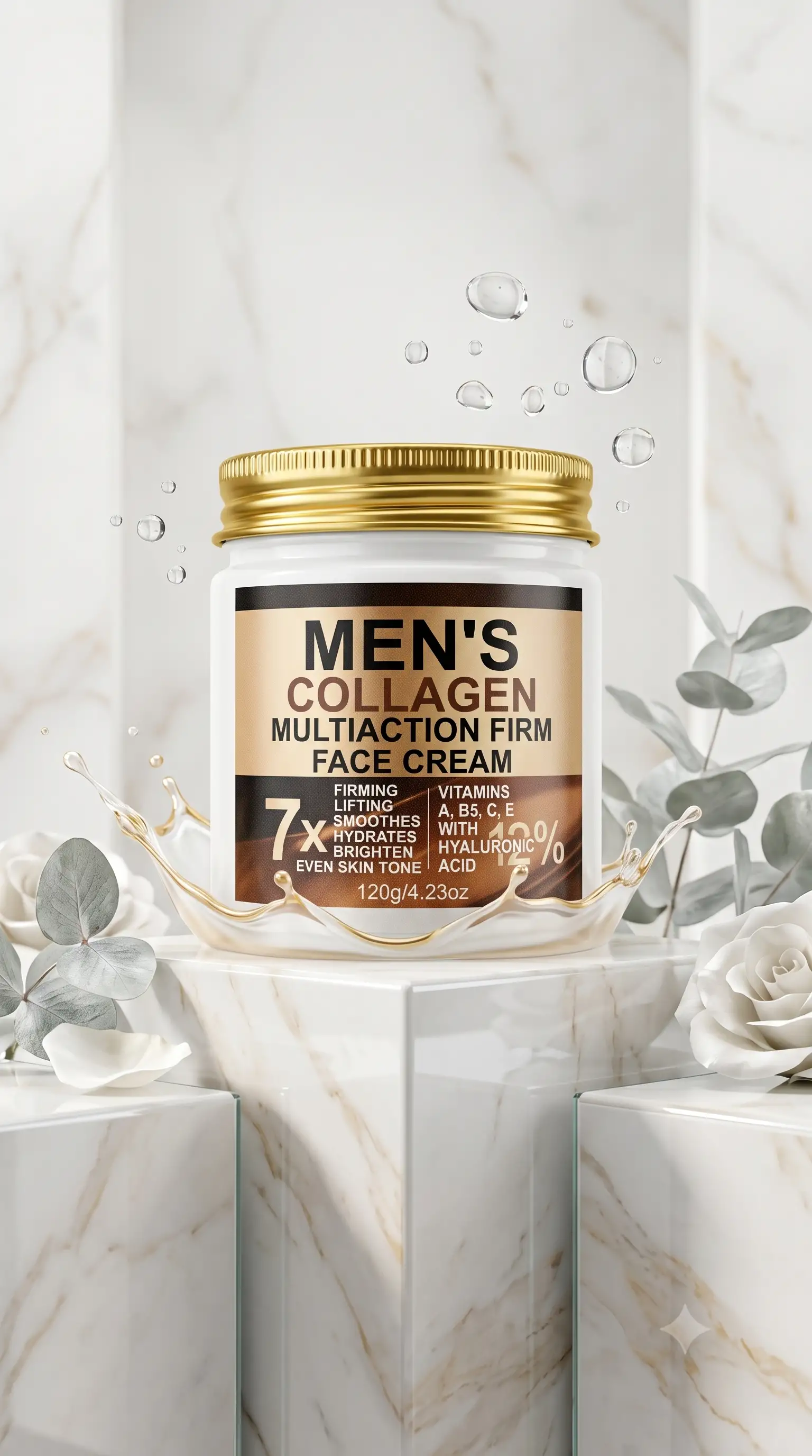 MEN'S COLLAGEN - Multiaction Firm Face Cream (7x Effect) - 120g/4.23oz