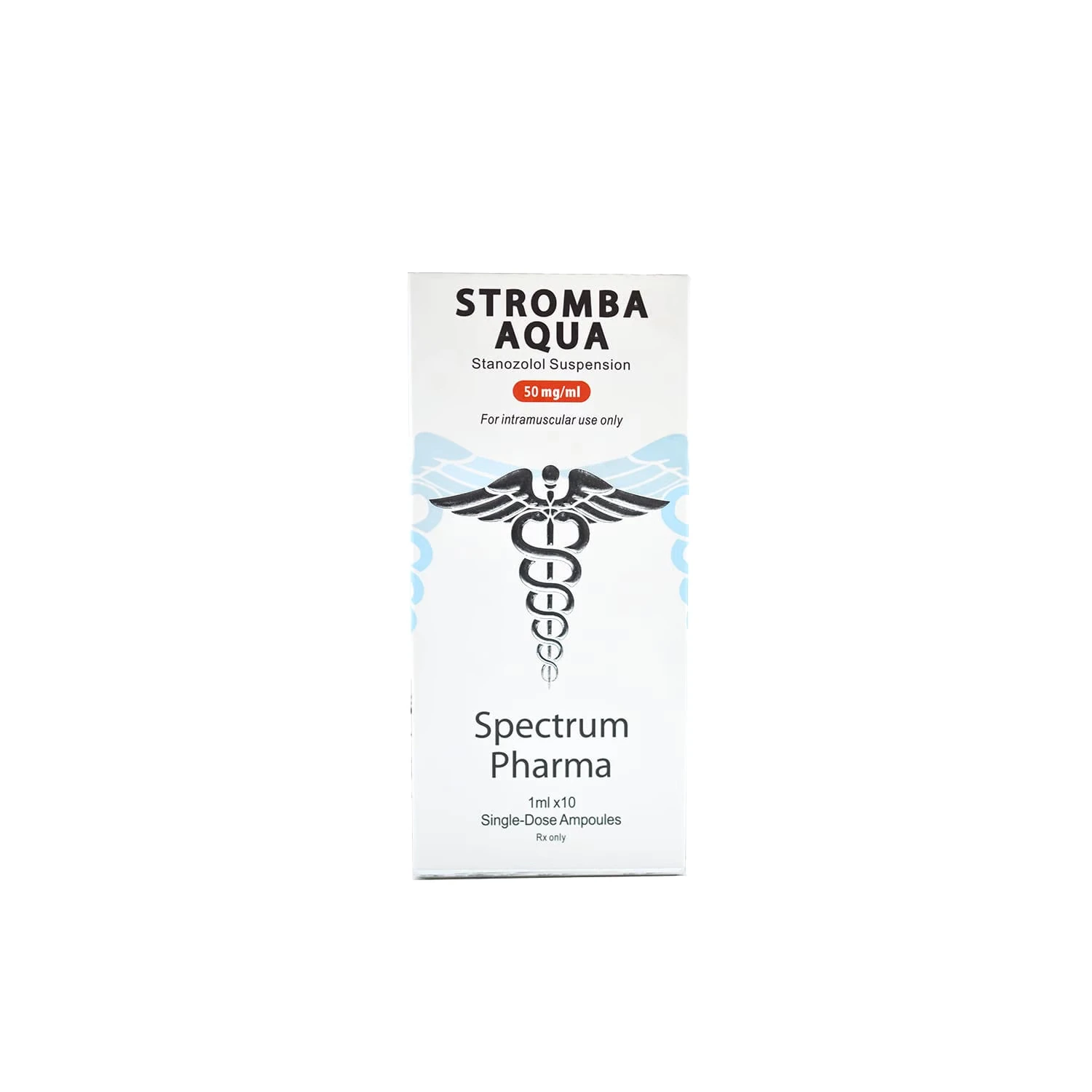 Spectrum Pharma - Stromba Aqua (Stanozolol Suspension) - 50mg/ml - 10 Ampoules x 1ml